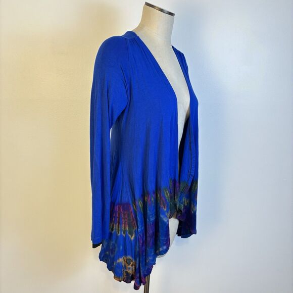 Cherith Brook Designs Women's Tie Dye Cardigan Swing Rayon Art to Wear One Size - Picture 1 of 7